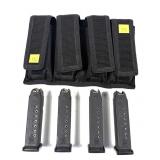 Lot, Four Glock .40 S&W 10-Round Magazines with