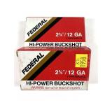 x2- Boxes of 12 Ga. 2.75" OO Buckshot Federal