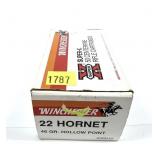 Box of .22 Hornet 46-grain HP Winchester SuperX