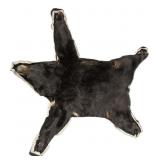 Black bear rug, nose to tail: 55" L