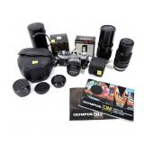 Lot: Olympus OM-2 Camera with assorted lenses,