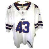 Buffalo Bills Terrell Bernard white embroidered