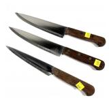 Lot: 3 kitchen knives