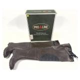 Pro Line rubber hip boots, size 4 with box