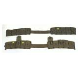 Lot: 2 US Web gear mag pouches, 1 marked 1943