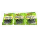 Lot, 3 Qwik-Site see-thru mounts in packages