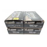 x4- Boxes of 9mm Luger 115-grain FMJ CCI Blazer