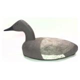 Don Brown carved wooden duck decoy, Auburn,