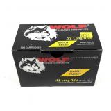 Brick of .22 LR. Wolf match target cartridges,