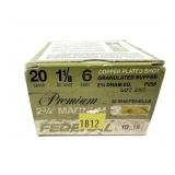 Box of 20 Ga. 2.75" No. 6 Federal Premium shot