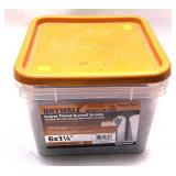 25 lb. bin drywall screws, 6 x 1 1/4"