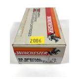 Box of .38 Spl. +P 95-grain silvertip HP