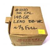 Box of .30 Cal. bullets, box marked approx. 1/3