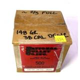 Box of National Bullet Co. .38 Cal. bullets,