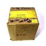 Box of .38 Cal. bullets, marked approx. half full