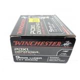 Box of 9mm Luger 147-grain bonded Winchester JHP