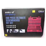 Seiko 208-piece screwdriver bit set