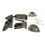 Lot, face mask, 2-Sitka caps and 2 packs of