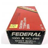 Box of 209 shot shells primers Federal No. 209