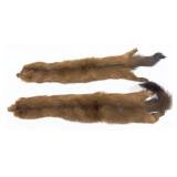 Lot, 2 mink pelts
