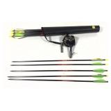 Lot, quiver with 12 Beman ICS Hunter Jr. arrows