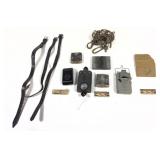 Lot: WWII German gear- includes batteries, Flash