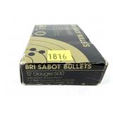 Box of 12 Ga. 2.75" BRI sabot slugs, 5 Rds.