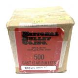 Box of 9mm TC 120-grain cast lead bullets,