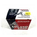 Box of 20 Ga. 2.75" No. 7 1/2 Federal upland