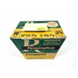 Box of 16 Ga. 2.75" No. 7 1/2 Remington Express