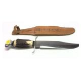 Wildcat Original Bowie Knife 17x with leather
