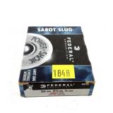 Box of 20 Ga. 2.75" Truball Federal sabot slugs,