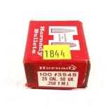 Box of .25 Cal. 50-grain FMJ (.250) Hornady