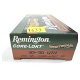 Box of Remington .30-30 WIN. 150-grain Core-Lokt