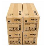 Lot: 4 Xerox K Cartridges- Black toners, new in