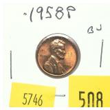1958 Lincoln cent