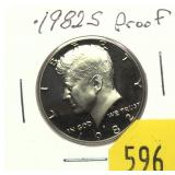 1982-S Proof half dollar
