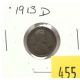 1913-D Lincoln cent