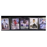 Lot, 5 signed baseball cards: Shane Andrews (2),