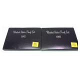 x2- 1982 Proof sets, -x2 sets, Sold by