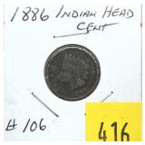 1886 Indian Head cent