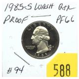 1985-S Proof quarter