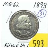 1893 Columbian half dollar