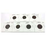 Lot of type coins, 7 pcs.