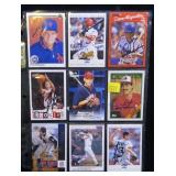 Lot, 9 signed baseball cards: Magadan (2),