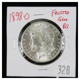 1898-O Morgan dollar frosted gem BU