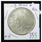 1922-S Peace dollar- B.U.