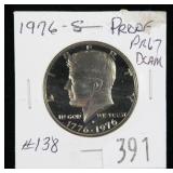 1976-S Kennedy half dollar- proof