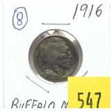 1916 Buffalo nickel