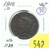 1828 U.S. large cent